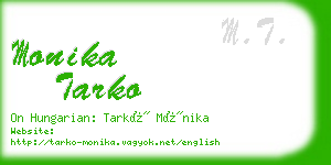 monika tarko business card